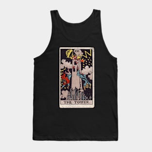 Tarot: The Tower (Vintage) Tank Top